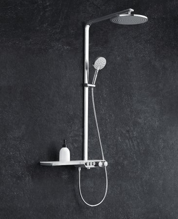 Душевая система Black&White Universe U7655 76550U с термостатом Хром 