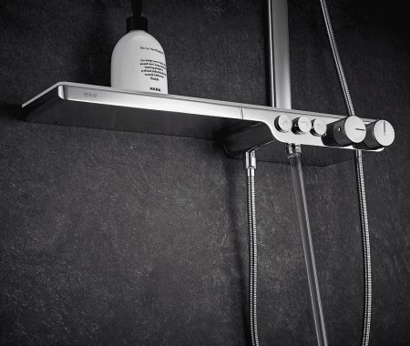 Душевая система Black&White Universe U7655 76550U с термостатом Хром 