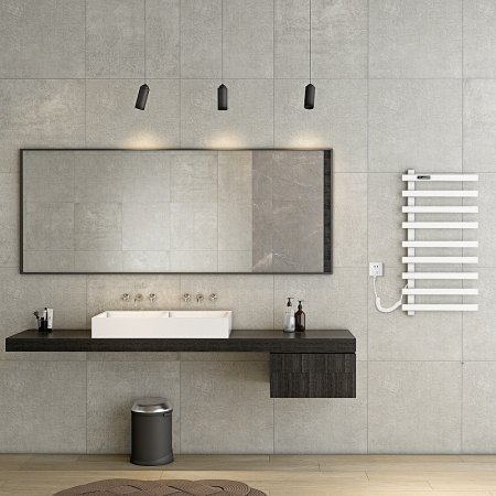 Электрический полотенцесушитель Black&White N-355W 48x92 355WI Белый матовый 