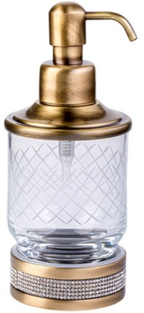Дозатор для жидкого мыла Boheme Royal Cristal 10929-BR-B Бронза 