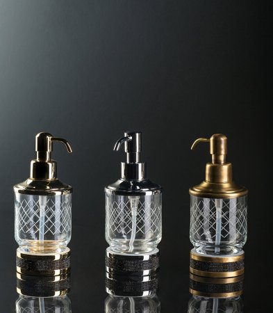 Дозатор для жидкого мыла Boheme Royal Cristal 10929-BR-B Бронза 