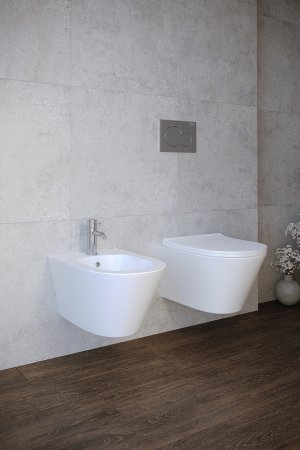 Биде Creto Logan L3 1003-003-L3W подвесное Белое 