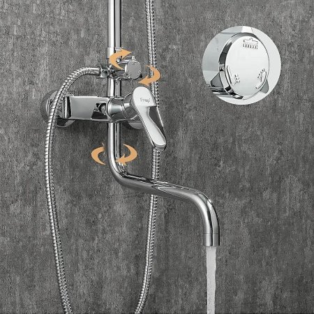 Душевая система Frap F2427 Хром 