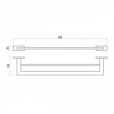 Полотенцедержатель GANZER GZ88071-F Белый 