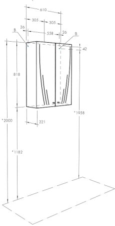 Подвесной шкаф Aquaton Минима 61 1A001703MN010 Белый 