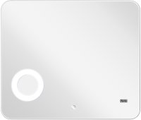 Зеркало Aquaton Элио 80 1A194102EO010 с подсветкой с сенсорным выключателем с подогревом с часами с увеличением