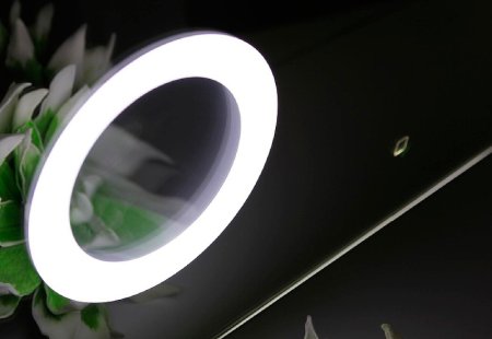 Зеркало Aquaton Элио 80 1A194102EO010 с подсветкой с сенсорным выключателем с подогревом с часами с увеличением 