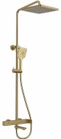Душевая система Vincea Cube VSFS-1C1BG Брашированное золото