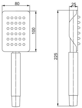 Ручной душ Paini Aversa AVCR155 Хром 