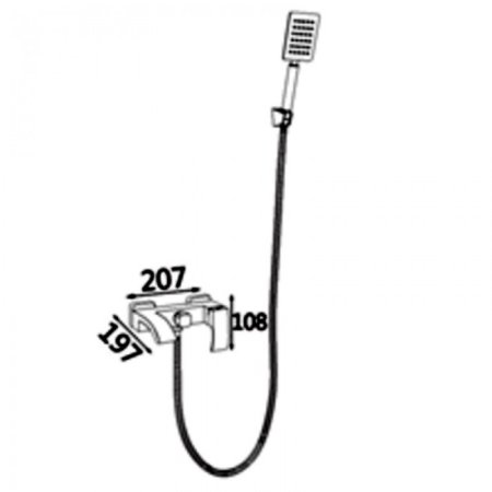 Cмеситель для ванны ViEiR V303531 Сатин 