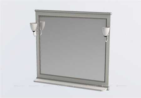 Зеркало Aquanet Валенса 110 белый 