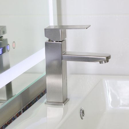 Смеситель для раковины Melana Cubo F610201 Сатин 