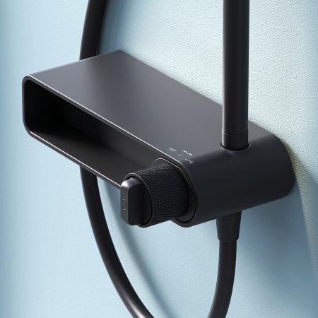 Душевая система AM.PM X-Joy F0785A622 Черная матовая 