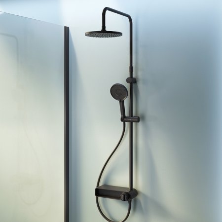 Душевая система AM.PM X-Joy F0785A622 Черная матовая 