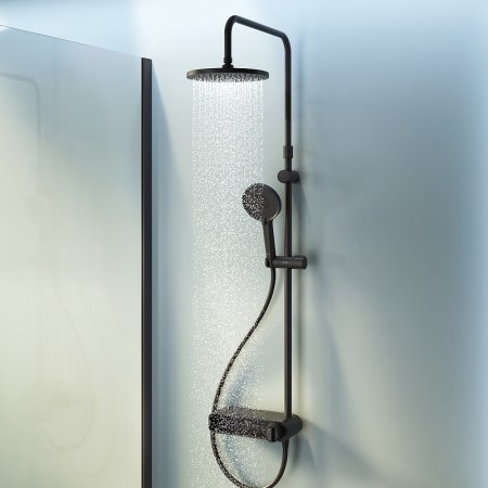 Душевая система AM.PM X-Joy F0785A622 Черная матовая 