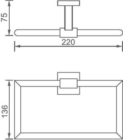 Полотенцедержатель Aquanet 6180 