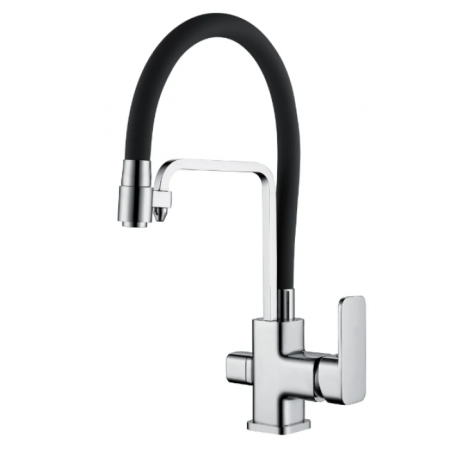 Смеситель для кухни (мойки) GANZER Stafen GZ12026 color однорычажный черный 