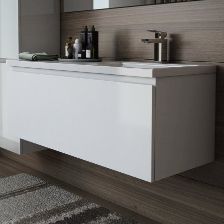 Тумба с раковиной Эстет Dallas Luxe 100 подвесная, 1 ящик, R 