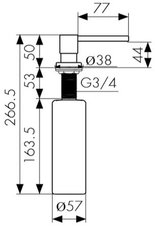 Дозатор для моющего средства Kaiser KH-3026/3021 Jasmine 