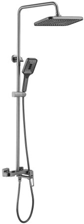 Душевая система Shevanik S6836T, оружейная сталь 