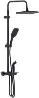 Душевая система Damixa Gala 953770300 с термостатом Черная матовая