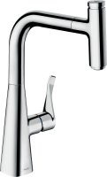 Смеситель Hansgrohe Metris Select M71 73802000 для кухонной мойки, хром