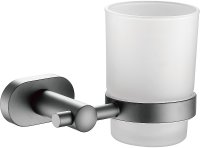 Стакан для ванной комнаты BELZ B90506, вороненая сталь