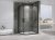 Душевой уголок Abber Schwarzer Diamant 100x90 AG01190B профиль Черный стекло прозрачное 
