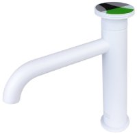 Смеситель для раковины Bronze de Luxe 9009W-G, белый/зеленый