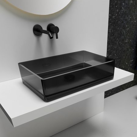 Раковина-чаша Abber Kristall 60 AT2803Onyx Черная 