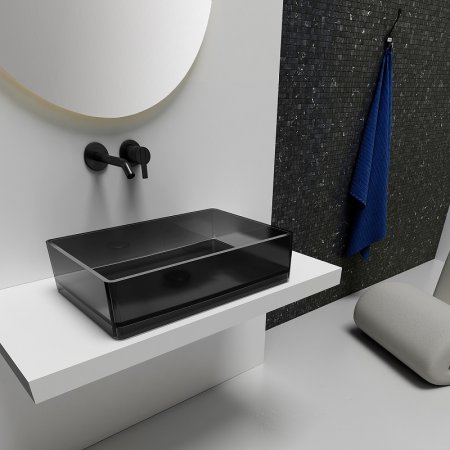 Раковина-чаша Abber Kristall 60 AT2803Onyx Черная 