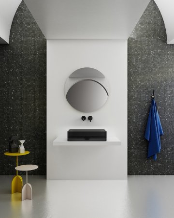 Раковина-чаша Abber Kristall 60 AT2803Onyx Черная 