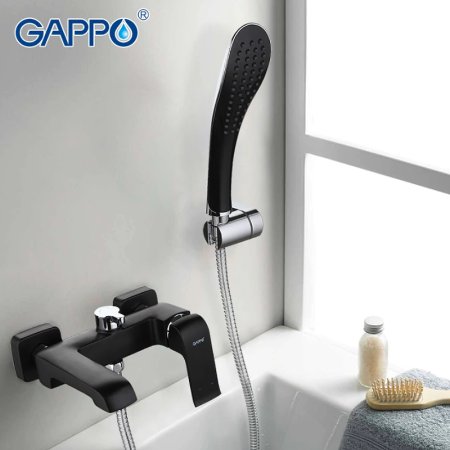 Смеситель для ванны Gappo G50 G3250 Черный матовый 