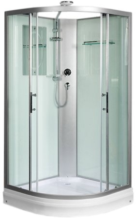 Душевая кабина WeltWasser WW500 Werra 801 80x80 10000003222 профиль Хром стекло прозрачное 