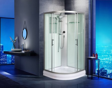 Душевая кабина WeltWasser WW500 Werra 801 80x80 10000003222 профиль Хром стекло прозрачное 