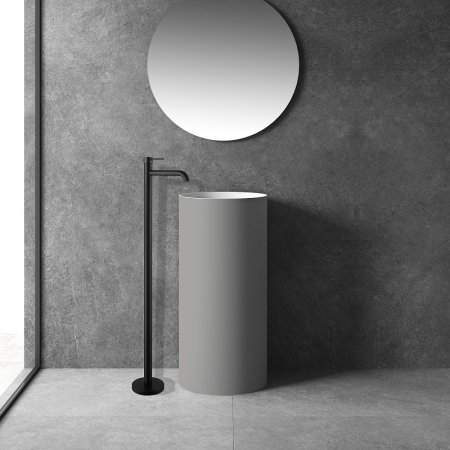 Смеситель для раковины Abber Wasser Kreis AF8140B Черный матовый 