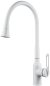 Смеситель для кухни с гибким изливом Raffine F303C-1, белый 