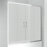 Шторка на ванну Cezares Eco VF-2-170/145-P-Cr стекло punto