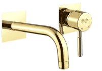 Смеситель для раковины Webert Rimini RI830605794, золото матовое Смеситель для раковины Webert Rimini RI830605794, золото матовое