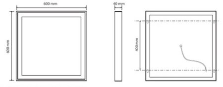 Косметическое зеркало Bemeta 128101829 с подсветкой 