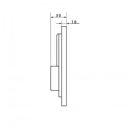 Кнопка смыва Caprigo Dew DA 001 