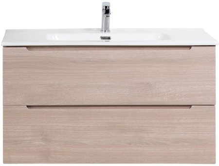 Тумба с раковиной BelBagno ETNA-800-2C-SO-RG-P Rovere Grigio 