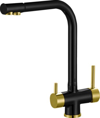 Смеситель для кухонной мойки Zorg Sanitary ZR 348 YF BLACK BRONZE 