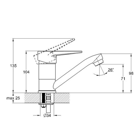 Смеситель для раковины G-Lauf Solone 4L-B045 