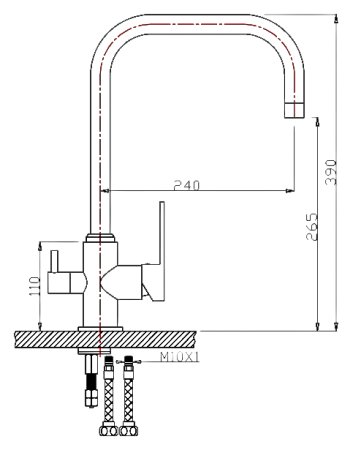 Смеситель для кухонной мойки Zorg Clean Water ZR 318 YF 