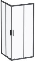 Душевой уголок AM.PM Gem S 90х90 W93G-403-090BT профиль Черный матовый стекло прозрачное