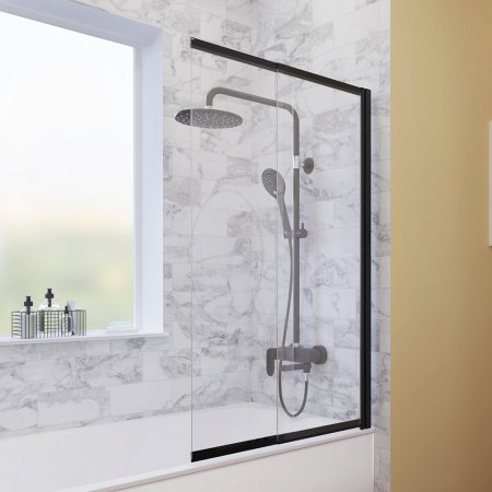 Шторка на ванну WasserKRAFT Dill 61S02 100х140 с покрытием WasserSchutz 