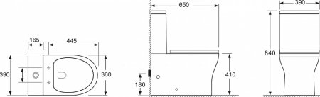 Унитаз-компакт Ceramica Nova Star CN1904 