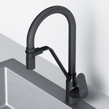 Смеситель для кухни AM.PM Like F8007822 Черный 