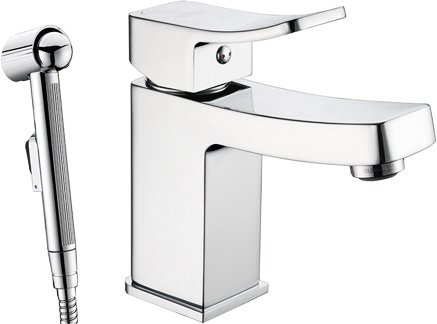 Смеситель WasserKRAFT Aller 1068 для раковины с гигиеническим душем 